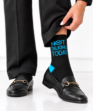 Load image into Gallery viewer, Not Talking Today Bamboo Socks
