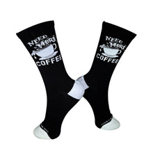 Load image into Gallery viewer, Need More Coffee Fun Socks
